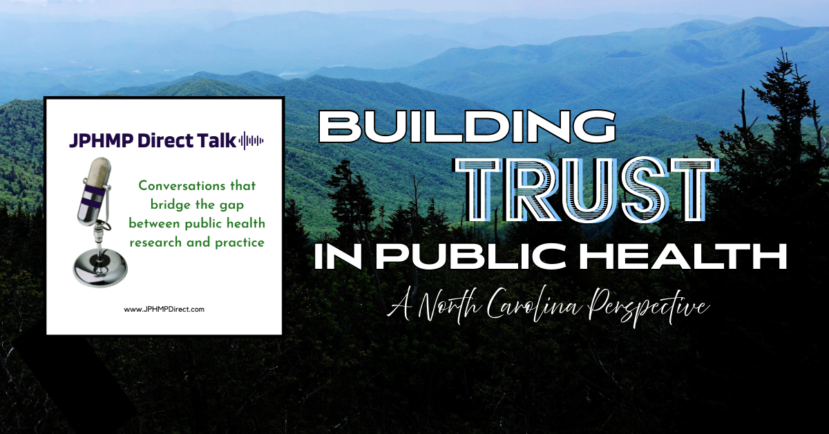 JPHMP Direct Talk Podcast: Building Trust in Public Health